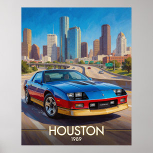Póster Rendimiento de la carretera urbana de Houston Texa