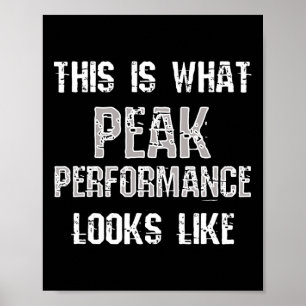 Póster Rendimiento máximo Funny Gimnasio Gimnasio Bodybui