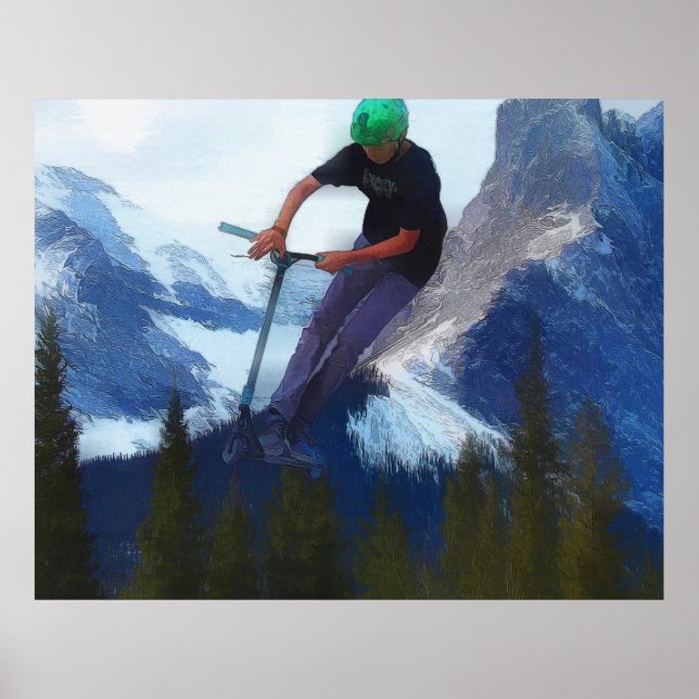 Póster Rendimiento máximo - Scooter Boy (Frente)