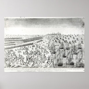 Póster Rendirse en Yorktown, 1781