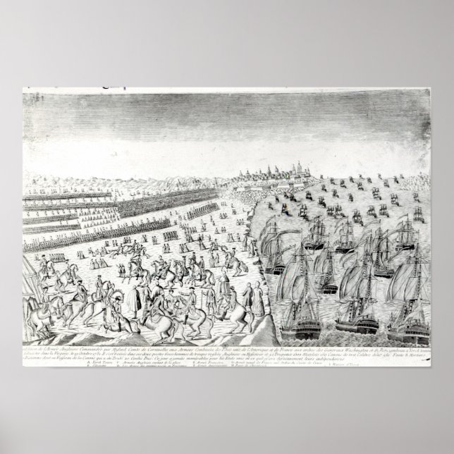 Póster Rendirse en Yorktown, 1781 (Frente)