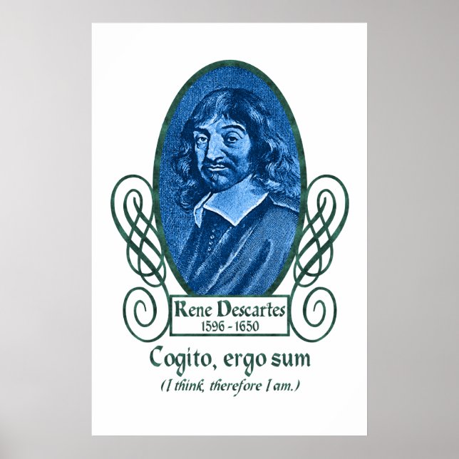 Póster René Descartes (Frente)