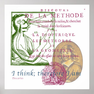 Póster Rene Descartes poster