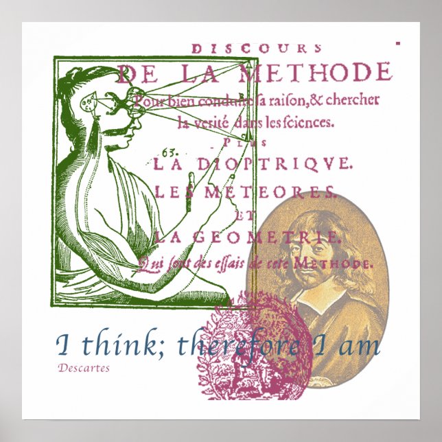 Póster Rene Descartes poster (Frente)