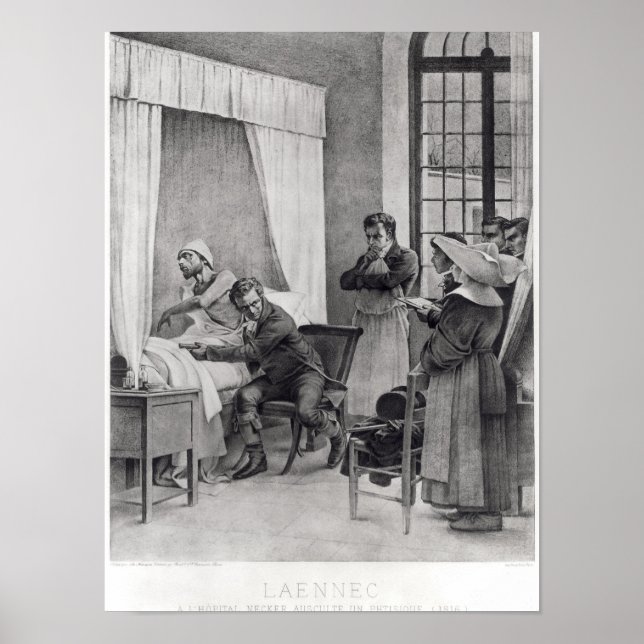 Póster Rene Theophile Hyacinthe Laennec (Frente)