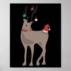Póster Reno de Navidad [diciembre] (Calendario de 12 mese