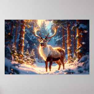 Póster Reno de Santa Claus