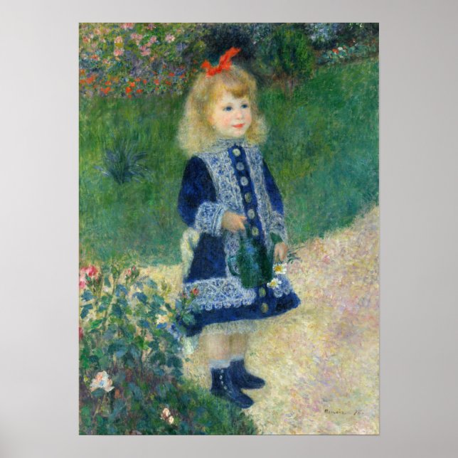 Póster Renoir  - A Girl With A Watering Can (Frente)