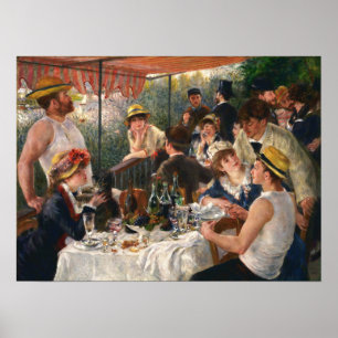 Póster Renoir - Almuerzo de la fiesta de los remeros