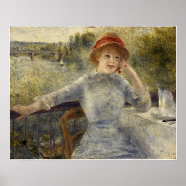 Póster Renoir - Alphonsine Fournaise (Frente)