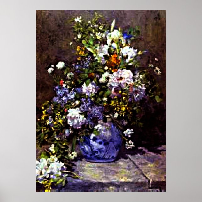 Póster Renoir - Blue Vase (Frente)