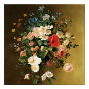 Póster Renoir - Bouquet de flores, 1858,