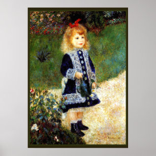 Póster Renoir - Chica con una lata de agua