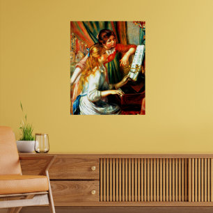 Póster Renoir - Chicas en el piano