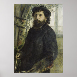 Póster Renoir - Claude Monet En El Trabajo