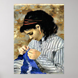 Póster Renoir - coser de lisa