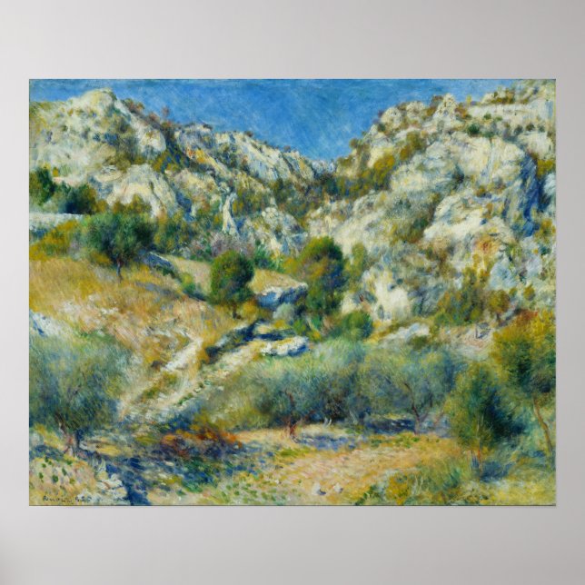 Póster Renoir - Crags Rocky En L'Estaque (Frente)