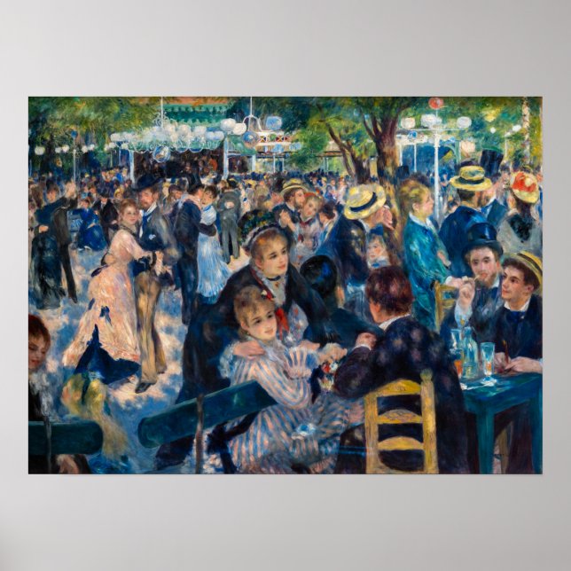 Póster Renoir - Danza en Le Moulin de la Galette (Frente)