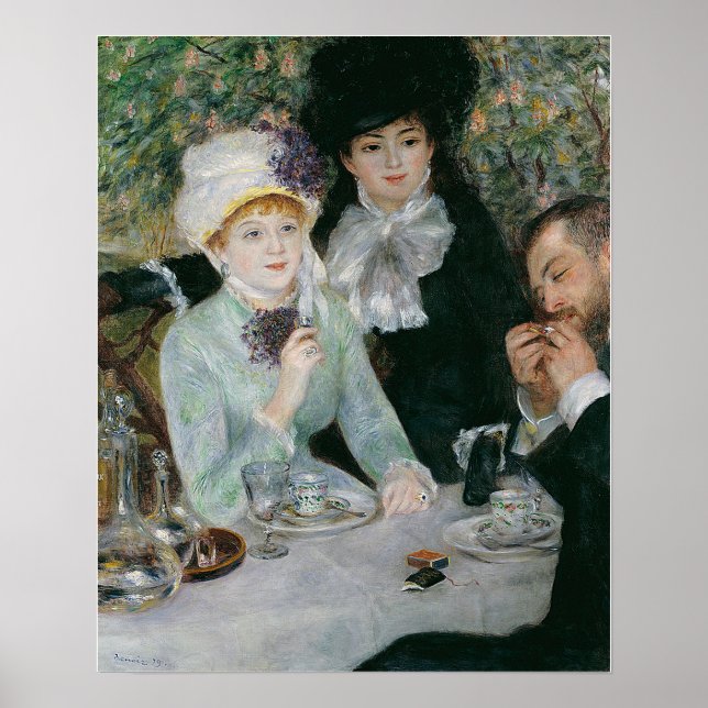 Póster Renoir - Después de la comida (Frente)