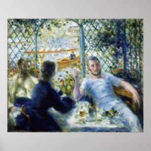 Póster Renoir - El almuerzo de los remeros 1875