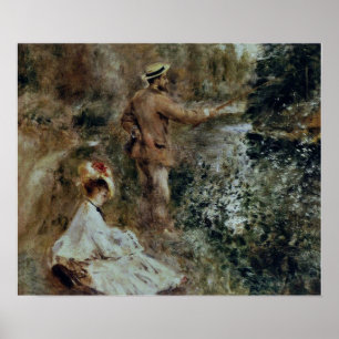 Póster Renoir - El pescador 1874