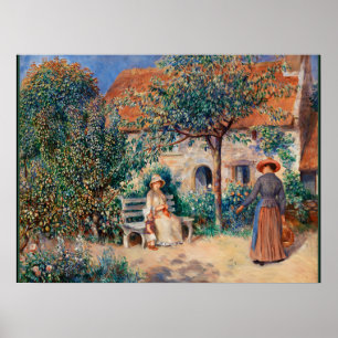 Póster Renoir - En Bretaña, famosa pintura,