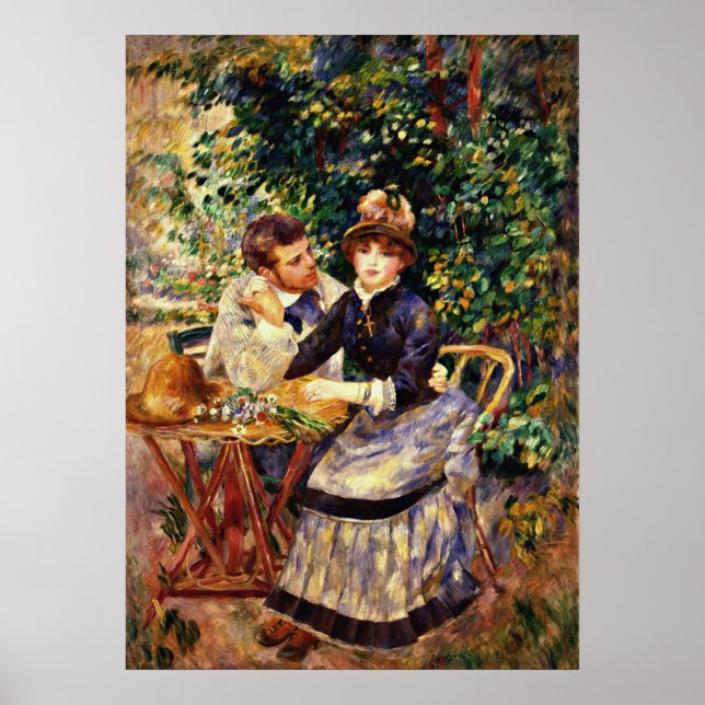 Póster Renoir - En el jardín (Frente)
