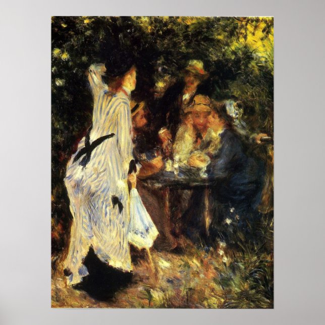 Póster Renoir - En El Jardín 1876 (Frente)