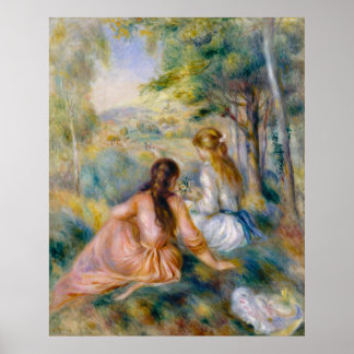 Póster Renoir, en la pradera