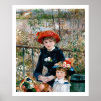 Póster Renoir - En la terraza