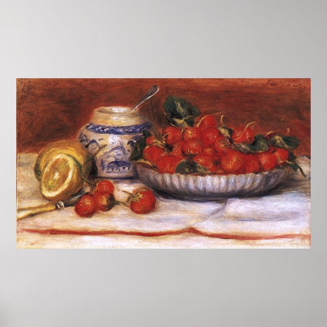 Póster Renoir: Fresas (Frente)