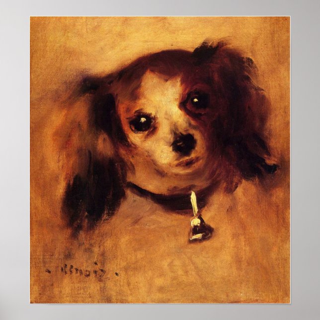 Póster Renoir - Jefe De Un Perro 1870 (Frente)