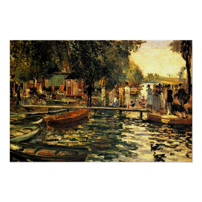 Póster Renoir - La Grenouillere (Anverso)