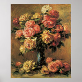 Póster Renoir Les Rosas Bella Artes Poster o Imprimir