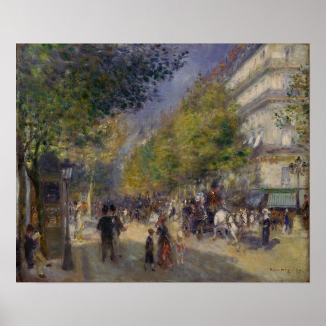 Póster Renoir - Los Grandes Bulevares (Frente)