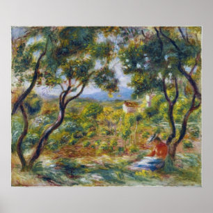 Póster Renoir - Los Viñedos De Cagnes 1908