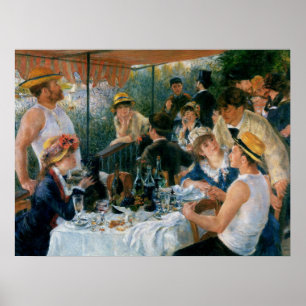 Póster Renoir Luncheon del Bella Artes del Fiesta del bar