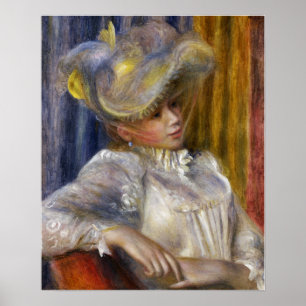 Póster Renoir - Mujer Con Un Sombrero
