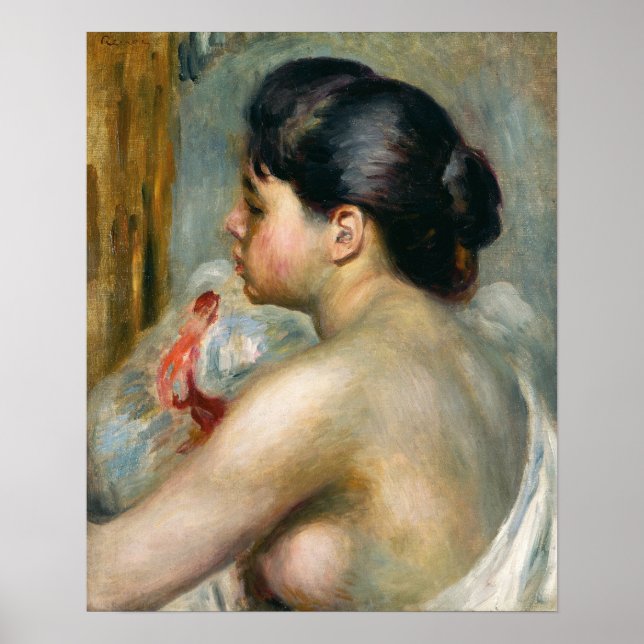 Póster Renoir - Mujer de Cabello Oscuro (Frente)