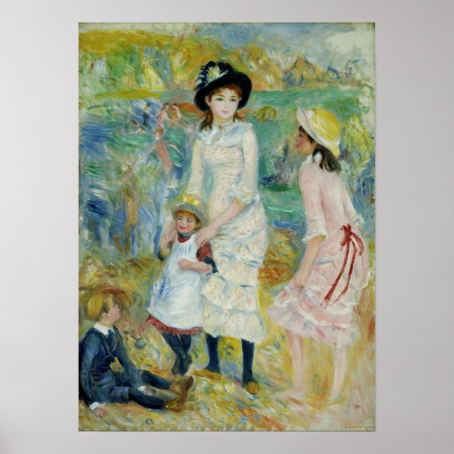 Póster Renoir - Niños A Orillas Del Mar, Guernsey (Frente)