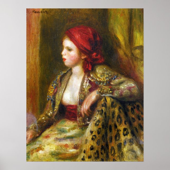 Póster Renoir - Odalisca 1895 (Frente)