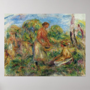 Póster Renoir - Paisaje con mujeres 1918