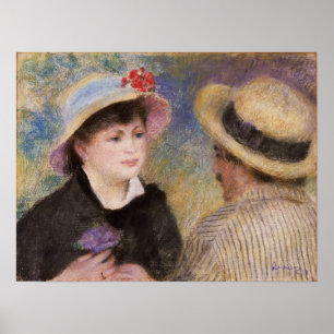 Póster Renoir - Pareja en barca (Aline y el artista)