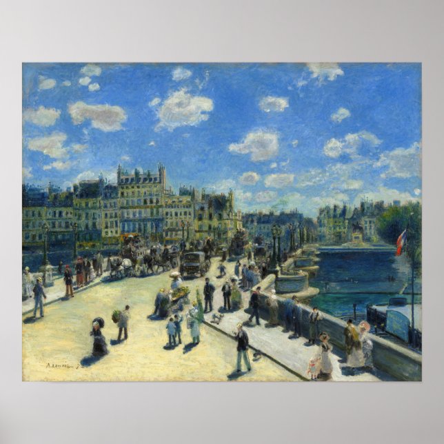 Póster Renoir - Pont Neuf, París (Frente)