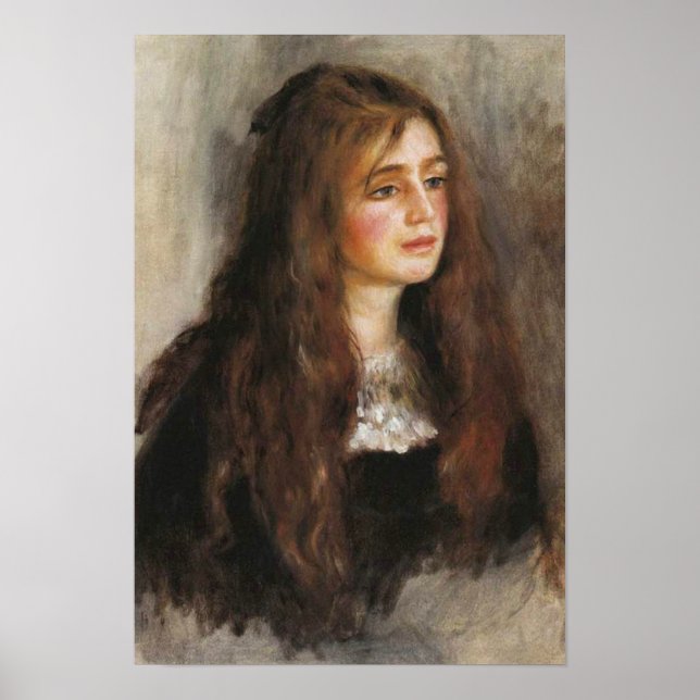 Póster Renoir "Retrato de Julie Manet" (Frente)