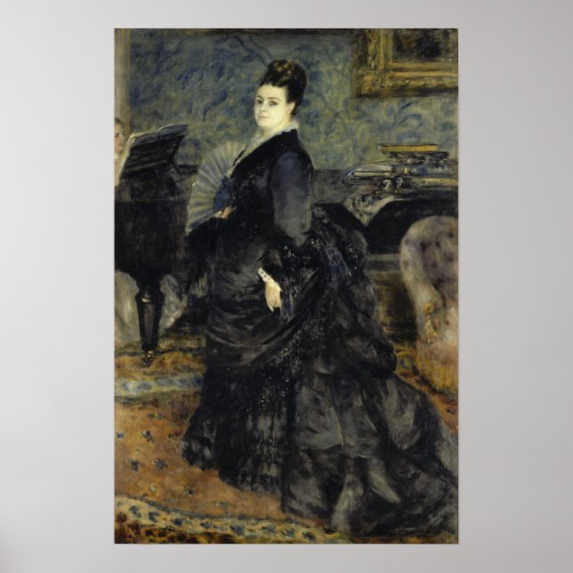 Póster Renoir - Retrato De Mme Georges Hartmann (Frente)