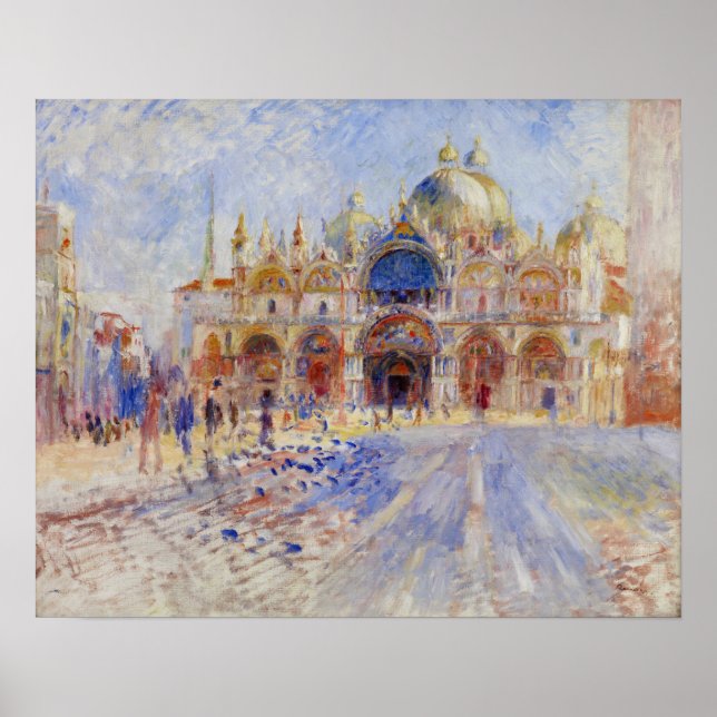 Póster Renoir - The Piazza San Marco, Venice (Frente)