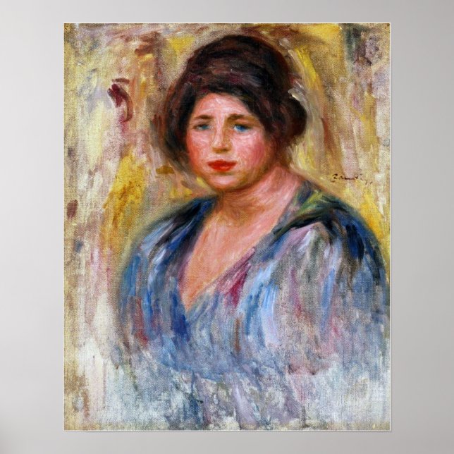 Póster Renoir - Una mujer (Gabrielle Renard) 1912 (Frente)