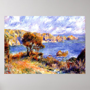 Póster Renoir - Vista en Guernsey