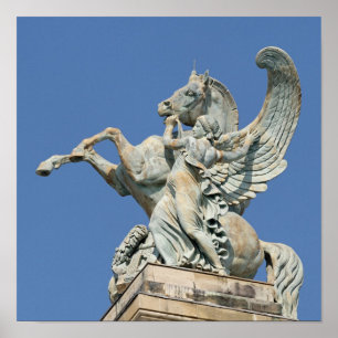 Póster Renombrado sujetando a Pegasus